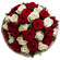 букет из красных и белых роз. Чили