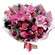 букет из роз и тюльпанов с лилией. Чили